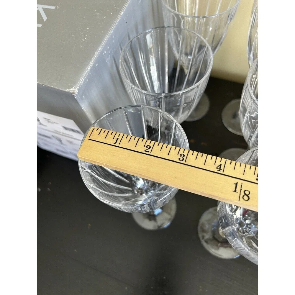 Sasaki Caren‎ Wine/water Glass Goblets set of 6 NEW original box